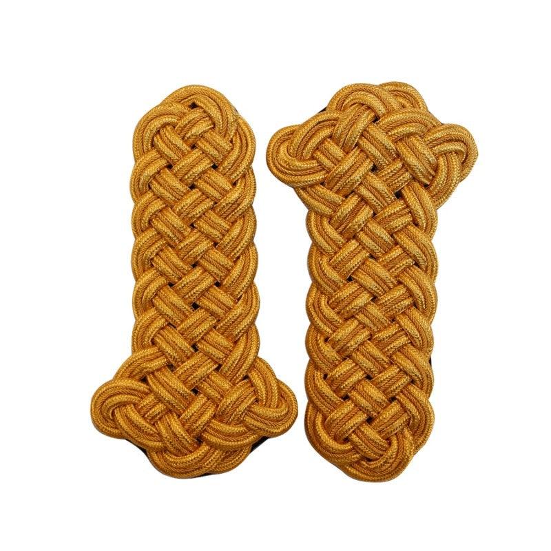 Ceremonial Uniform Mylar Gold Cord Shoulder Board Pair