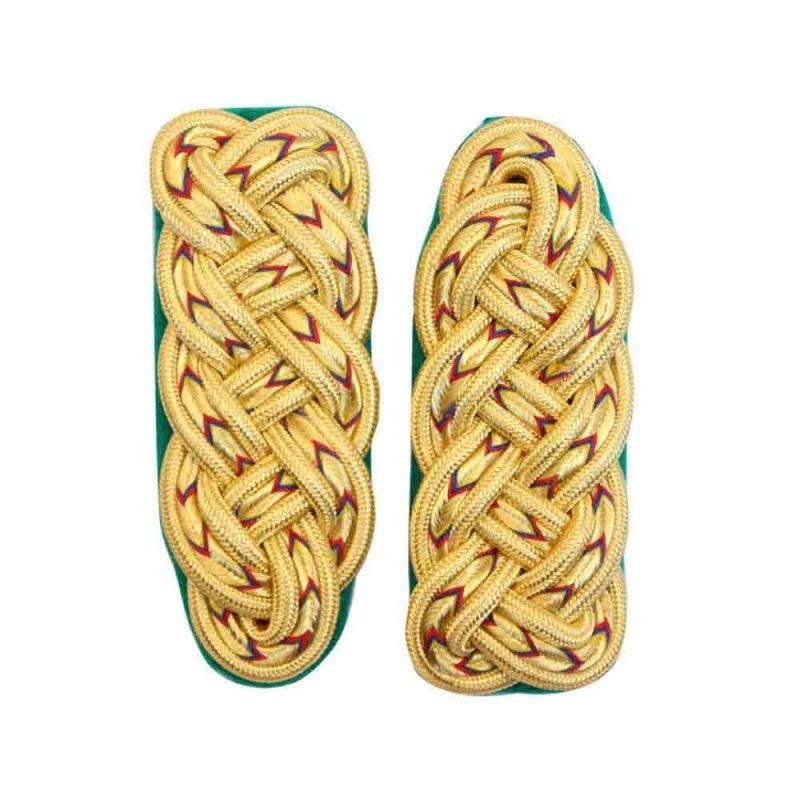 Golden Light Green Uniform Shoulder Boards Pair