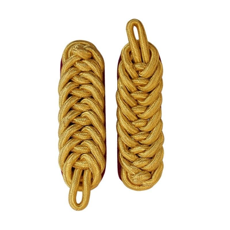 Ceremonial Gold Cord Army Shoulder Board Wire Board Pair