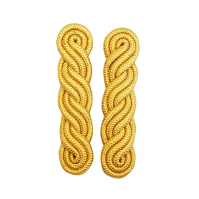 Military Cord Golden Army Navy Shoulder Board Pair