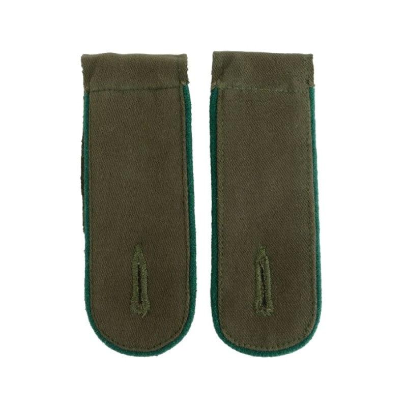 DAK Afrika Korps Light Green Piped EM Shoulder Boards - Jager