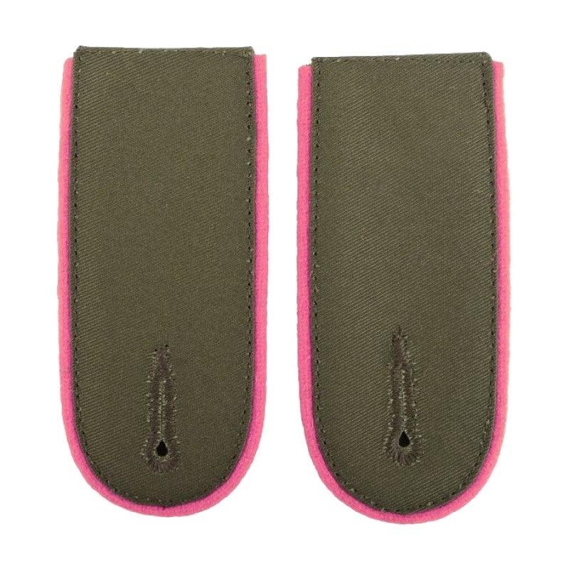 DAK Afrika Korps Pink Piped EM Shoulder Boards - Panzer