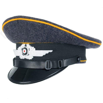 Luftwaffe EM/NCO Visor Cap – Metal Wreath, Cockade, and Eagle