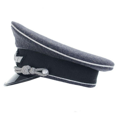 Luftwaffe Officers Visor Cap – Bullion Embroidered Wreath, Cockade, and Eagle