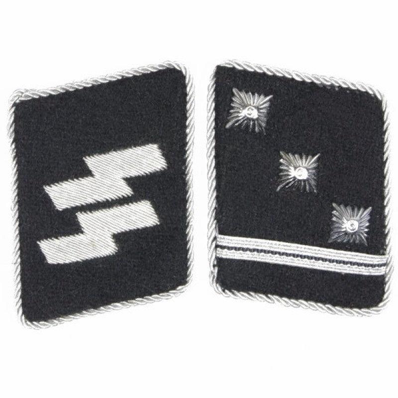 Waffen-SS Obersturmfuhrer Collar Tabs