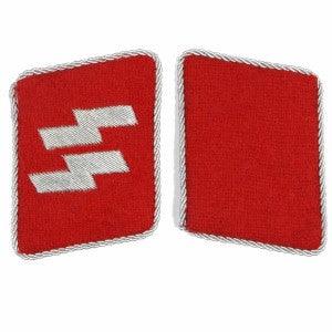 Italian Waffen-SS 29th Division Officer Collar Tabs - Historical Military Insignia for Reenactment and Collection