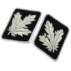 Waffen-SS Brigadeführer Collar Tabs - Authentic WWII Reproduction Insignia for Reenactment and Collection